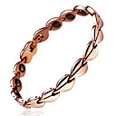 Golden Four Leaf Clover Titanium Health Bracelet (SB17)