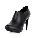 Leather Stiletto Heel Ankle Boots With Zipper Party / Evening Shoes