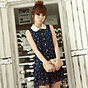 stippen chiffon jurk