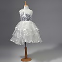 Chiffon Flower Girl Dress With Sequins