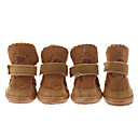 Lovely Soft Velcro Shoes for Dogs(Assorted Color,XS-XL,4-Piece)