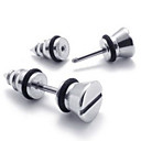 Orecchini in acciaio da uomo (2.1 * 0.7 * 0,1 centimetri)