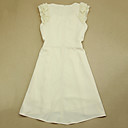 chiffon splicing vest jurk