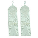 Wonderful Satin With Bow Opera Length Bridal/Party/Evening Gloves