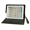 Clavier Bluetooth pliable en cuir Housse de protection pour le nouvel iPad