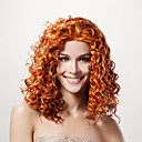 Lace Front Long High Quality Synthetic Golden Blonde Curly Hair Wig