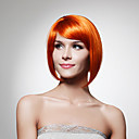 Capless Chin Length Synthetic Golden Brown Bob Style Hair Wig