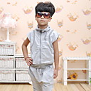 mode katoenen vest broek pak