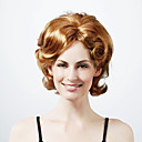 Capless Medium Length High Quality Synthetic Nature Look Light BlondeCurly Hair Wig