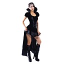 Retro Sexy Black Queen Halloween Dress Costume (2pezzi)
