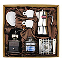 Koffie Series Boxed Cadeau (Moka & Siphon Pot, Grinder, kopjes) T-512
