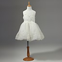 Chiffon Flower Girl Dress With Flowers