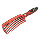 Fashionable Flat Wide Teeth Resin Comb (Red)