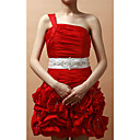 Elegante hecha a mano de raso / encaje de la boda / vestido de noche con rebordear Belt (más colores)