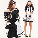 Sexy Cool Girl Black and White Polyester Maid Suit(2 pieces)