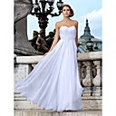 Sheath/Column Sweetheart Strapless Chiffon Wedding Dress