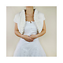 Beautiful Short Sleeve Faux Fur Evening/Wedding Jacket/Wrap