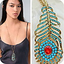 boho plume de collier vintage des femmes