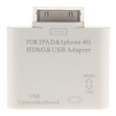 HDMI et USB à 30 broches Adaptateur pour iPad, iPhone 4/4S et autres
