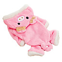 Lovely Pig Style Coral Fleece Coat with Hoodies for Dogs (XS-XL)