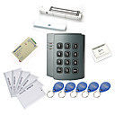 Controlador de Acesso Standalone plástico com 1000 usuário (fechadura magnética 280 kg, 10 EM-ID Card, Power Supply)