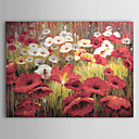Hand-painted Floral Oil Painting with Stretched Frame