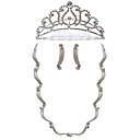 Gorgeous Alloy With Rhinestone Women's Jewelry Set Including Necklace,Earrings,Tiara