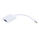 Mini DisplayPort to VGA Female Adapter Cable for Macbook (White)