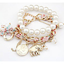 vrouwen parel munt armband