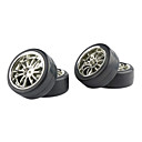 NEW 4PCS Plating  1/10  Wheel Rim & Tyre,General Used For ON ROAD Drifting RC CAR