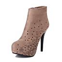 Camurça estilete do salto Ankle Boots com strass partido / Evening Shoes (mais cores)