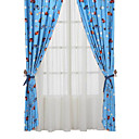 (Two Panels) Cars Story Print Kids Curtains