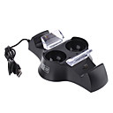 Quad Station de recharge pour manette sans fil PS3 et contrôleur de mouvement (Noir)