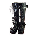 Fatto a mano in pelle PU tacco alto 7,5 centimetri Sweet Lolita Stivali
