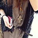 vintage cut vrouwen uit leren ketting