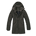 Men's Long Black Grey Outwear