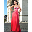 Sheath/Column Sweetheart Floor-length Chiffon Evening Dress