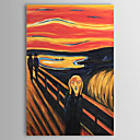 Hand-painted Oil Painting The Scream Abstract Portrait Edvard Munch