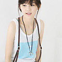 vintage leren vrouwen bib ketting