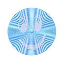 Smiley Aluminum Alloy Diseño Botón de Inicio pegatina para iPhone5/iPad mini y Otros