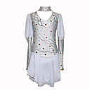 Mädchen Blumen Polyester Figure Skating Dress (Purple)