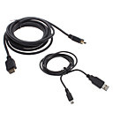 1080p HDMI V1.3 Cable and USB 2.0 Cable for PS3 (3M, Black)