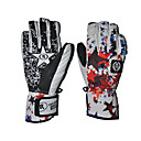 Rruesch-Unisex Snowproof Skiing Gloves with Stars Printed