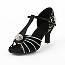 Damen Strass / Satin Upper T-Strap Latin / Ballroom Dance Schuhe