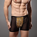 Men's Mesh Leopard Straight Underpants