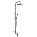 Chrome Finish Contemporary Single Handle Sliding Shower Faucet