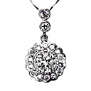 Gorgeous 925 Silver With Cubic Zirconia Plating Platinum Women's Necklace