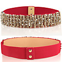 Kvinners Basic Trendy Sequin Strands PU Leather Waist Belt (71 * 5 * 0.2CM)