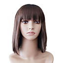 Capless Medium Brown Straight High Quality Synthetic Japanese Kanekalon Christmas Parties Wigs