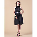 A-line High Neck Knee-length Chiffon Mother of the Bride Dress